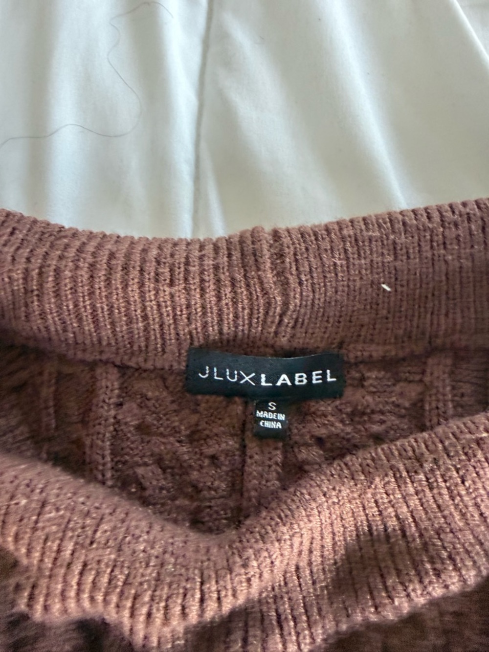 JLUXLABEL Brown Cable-Knit Set - Picture 8 of 9